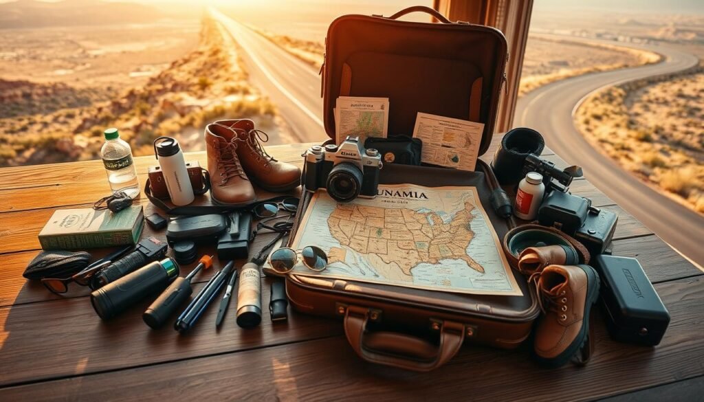 road trip packing list, travel USA, car travel